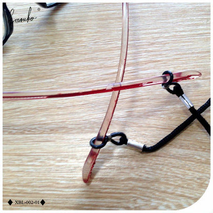 Lymouko 12Pcs/Lot Black Nylon Glasses String Cord Holder Sunglasses for Tavel Eyewear Lanyard Neck Rope Strap