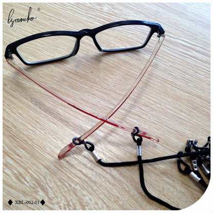 Lymouko 12Pcs/Lot Black Nylon Glasses String Cord Holder Sunglasses for Tavel Eyewear Lanyard Neck Rope Strap