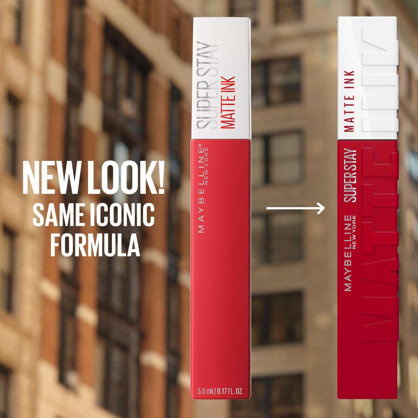 Maybelline New York, Superstay Matte Ink, Pintalabios Mate De Larga Duración, Tono 65 - Seductres, Rosa Nude