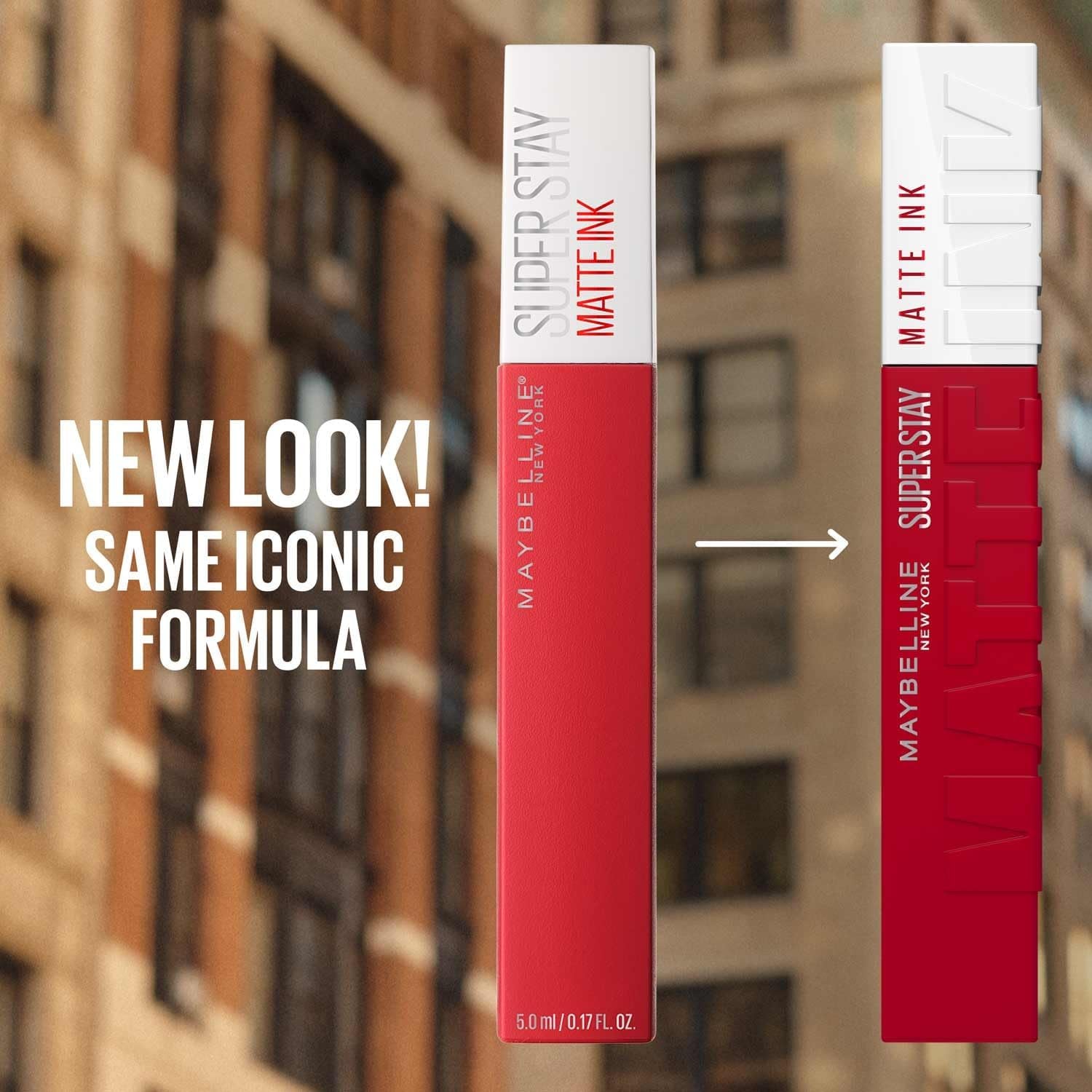 Maybelline New York, Superstay Matte Ink, Pintalabios Mate De Larga Duración, Tono 65 - Seductres, Rosa Nude
